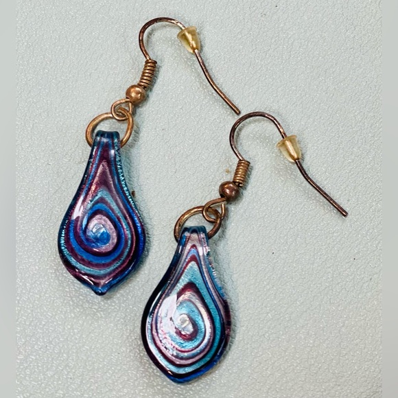 ✨Murano-Style Blown Glass Water Drop
Pendant & Earrings Set - Picture 4 of 11